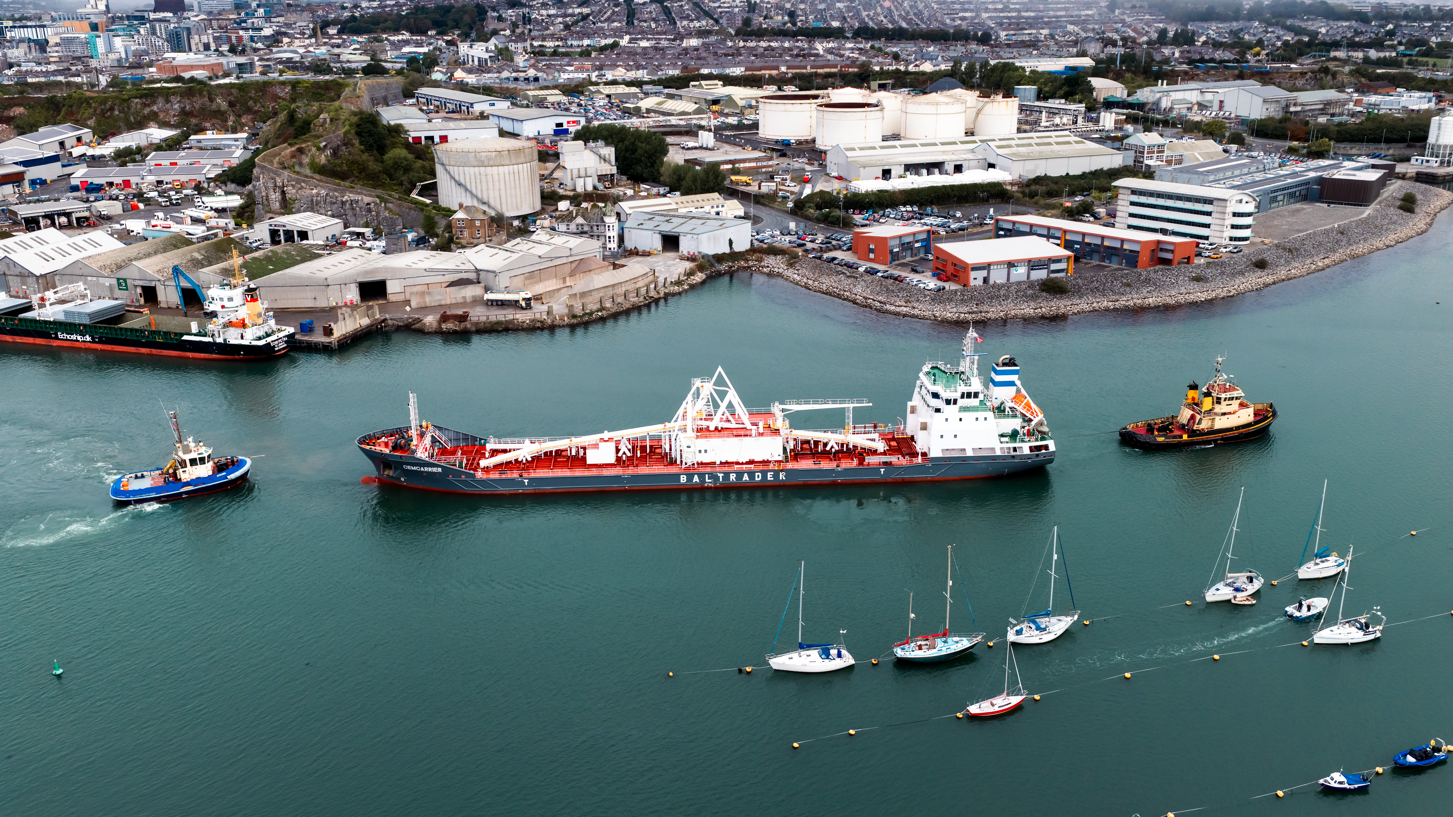 ‘Fantastic milestone for the city’ – Cemcarrier makes first call to Plymouth